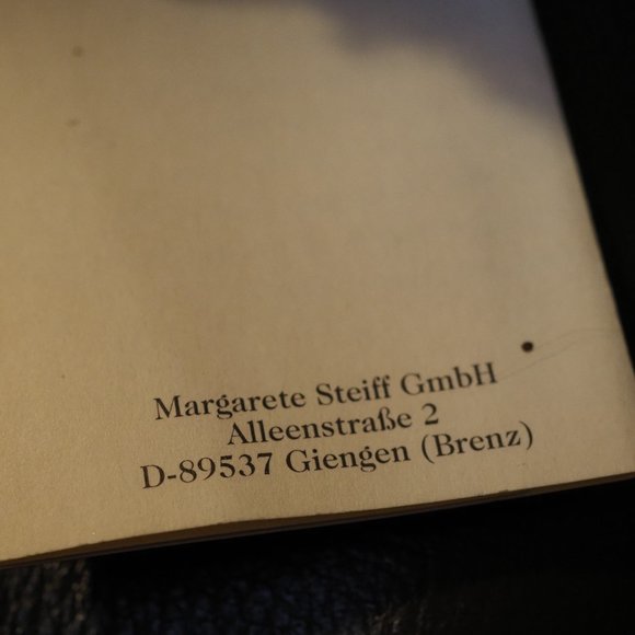 Genuine Steiff Bear Classic Teddy Bear from Germany Price is Firm. - Picture 5 of 8